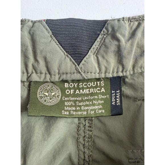 Boy Scouts of America Centenniel Uniform Short Green Cargo Pockets Adult S Small - Picture 4 of 11
